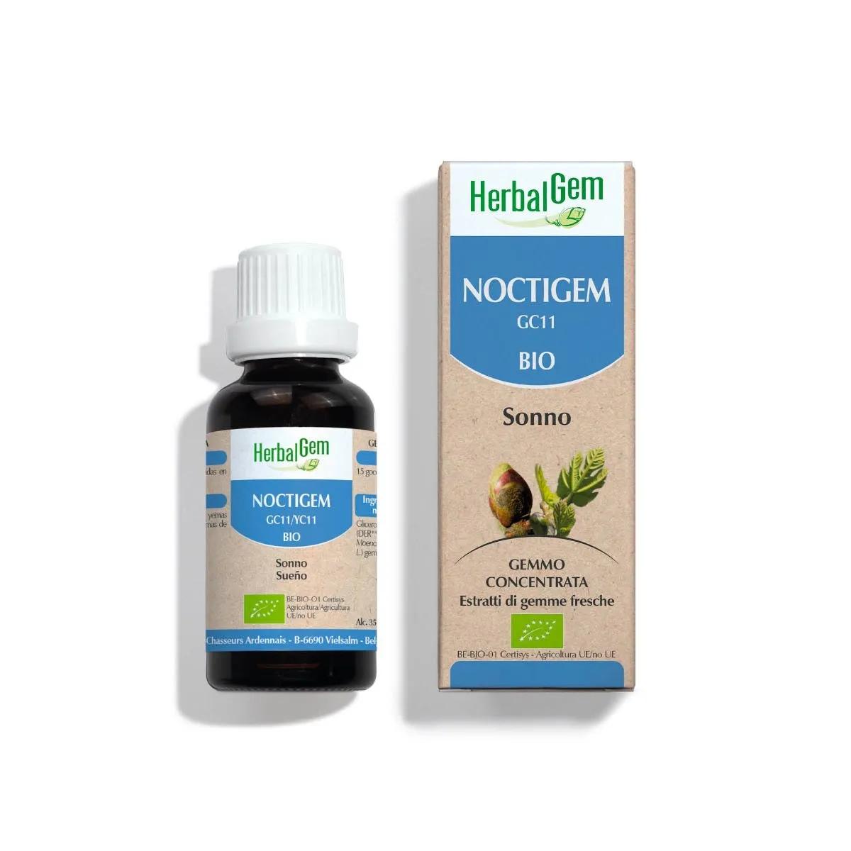 Herbalgem Noctigem Bio Estratti di Gemma di Fico e Tiglio 50 ml