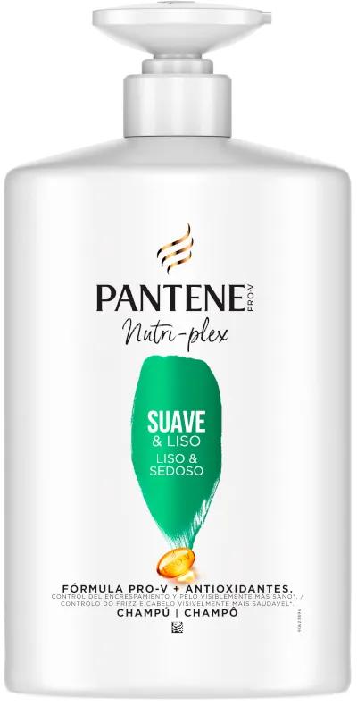 Pantene Pro-V Nutri-plex Shampooing doux et lisse pour cheveux crépus et rebelles 1000 ml