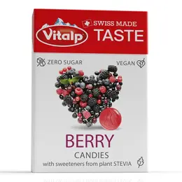 VITALP - Bonbons sans sucre - Fruits rouges 25g