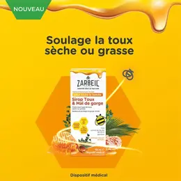 Zarbeil® Sirop Toux & Mal de Gorge Flacon 150 ml