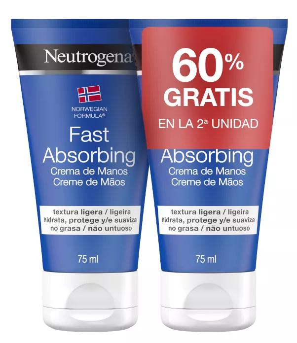 Neutrógena Creme de Mãos Rápida Absorção75ml DUPLO