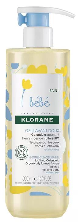 Klorane baby Gel body and hair 500 ml