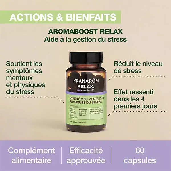 Pranarom Aromaboost Aromaboost Relax Detente 60 Caps