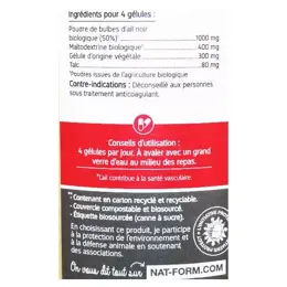 Nat & Form Écoresponsable Ail Noir Bio 200 gélules