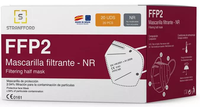 FFP2 NR Weiße Maske Stranford 20 Einheiten