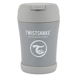 Twistshake Contenitore Alimentare Isotermico Grigio Pastello 350ml