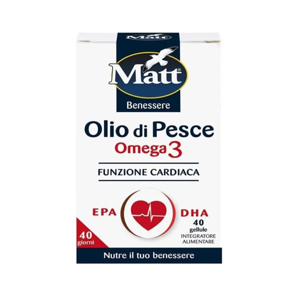 Matt Benessere Olio Di Pesce Omega 3 40 Gellule