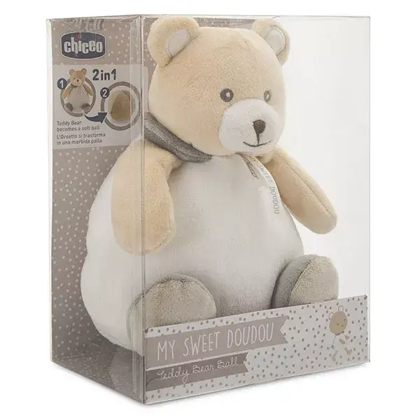 Chicco My Sweet Doudou +0m Teddy Bear Ball Toy