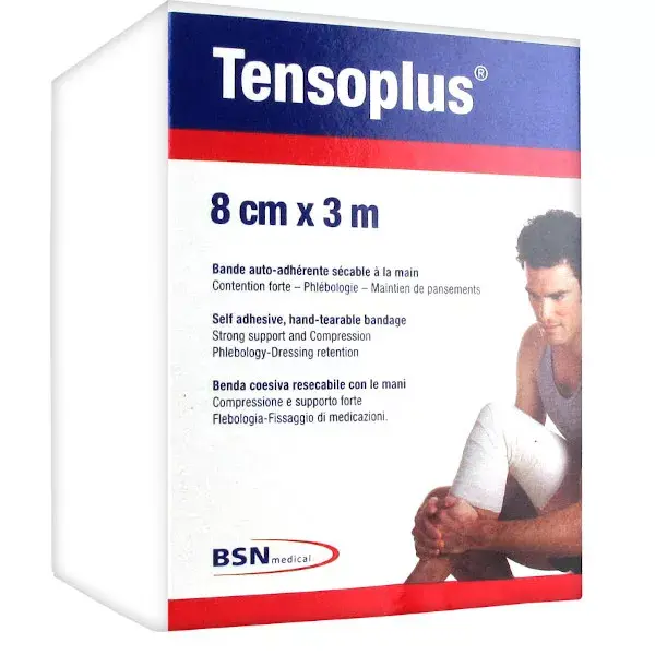 BSN Médical TensoPlus Bande Cohésive Blanche 8cm x 3m