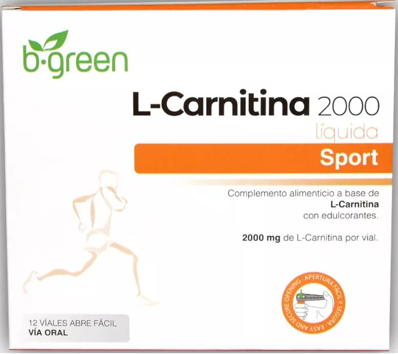 B-green Innolab L-Carnitina Sport 2000 Bgreen 12 Frascos