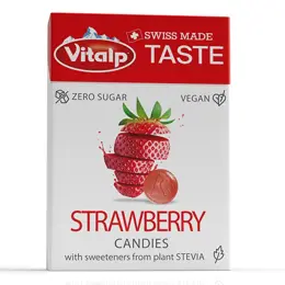 VITALP - Bonbons sans sucre - Fraise 25g