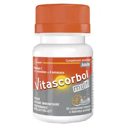 Vitascorbol Multi Adulte 30 comprimés