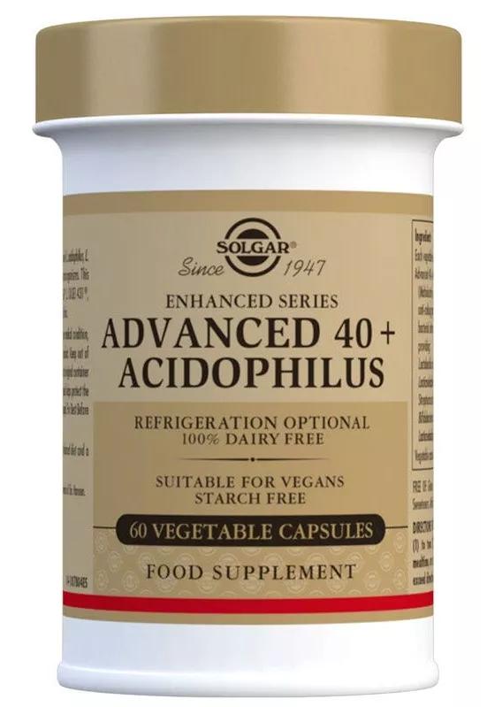 Solgar Advanced 40 Plus Acidophilus 60 Cápsulas