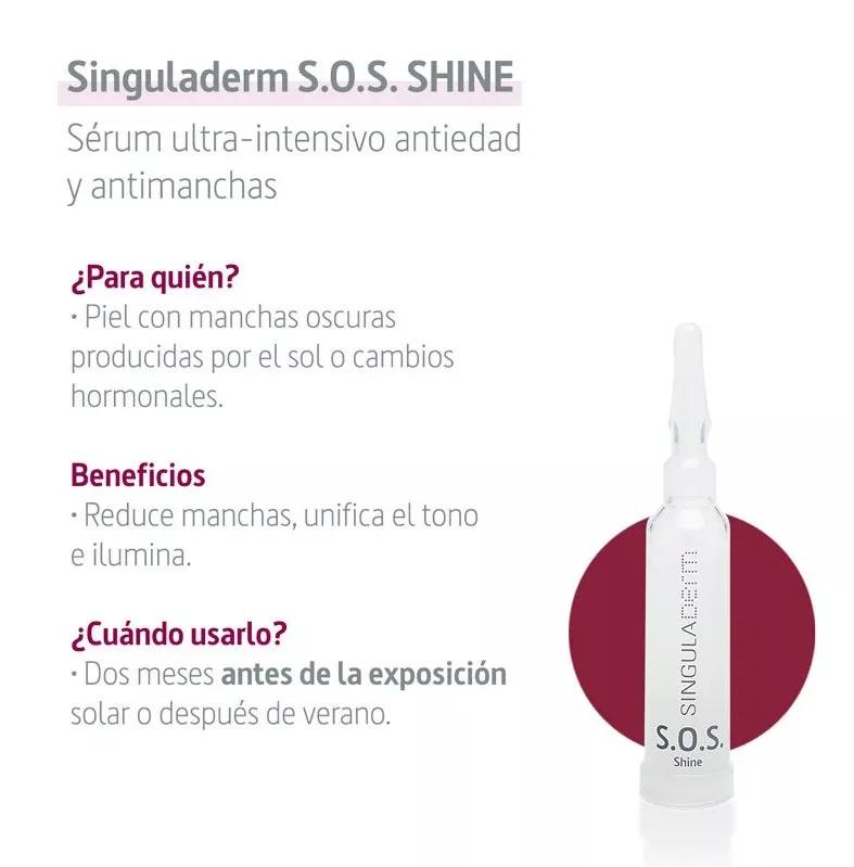 Singuladerm  Shine Tratamiento Iluminador S.O.S. 4 uds