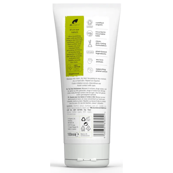Dr. Organic Teebaum-Fußbalsam 100 ml