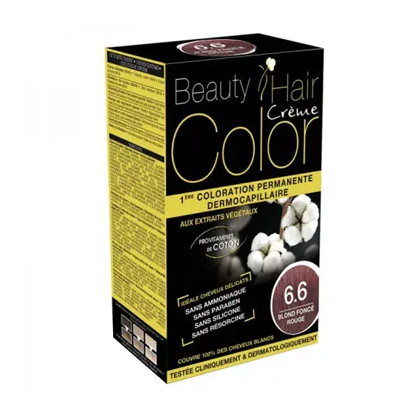 Beauty Hair Crème Color Blond Foncé Rouge 6.6