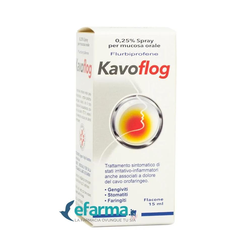 Kavoflog 0.25% Flurbiprofene Spray Per Mucosa Orale 15 Ml