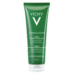 Vichy Normaderm 3 en 1 Exfoliant Nettoyant Masque 125ml