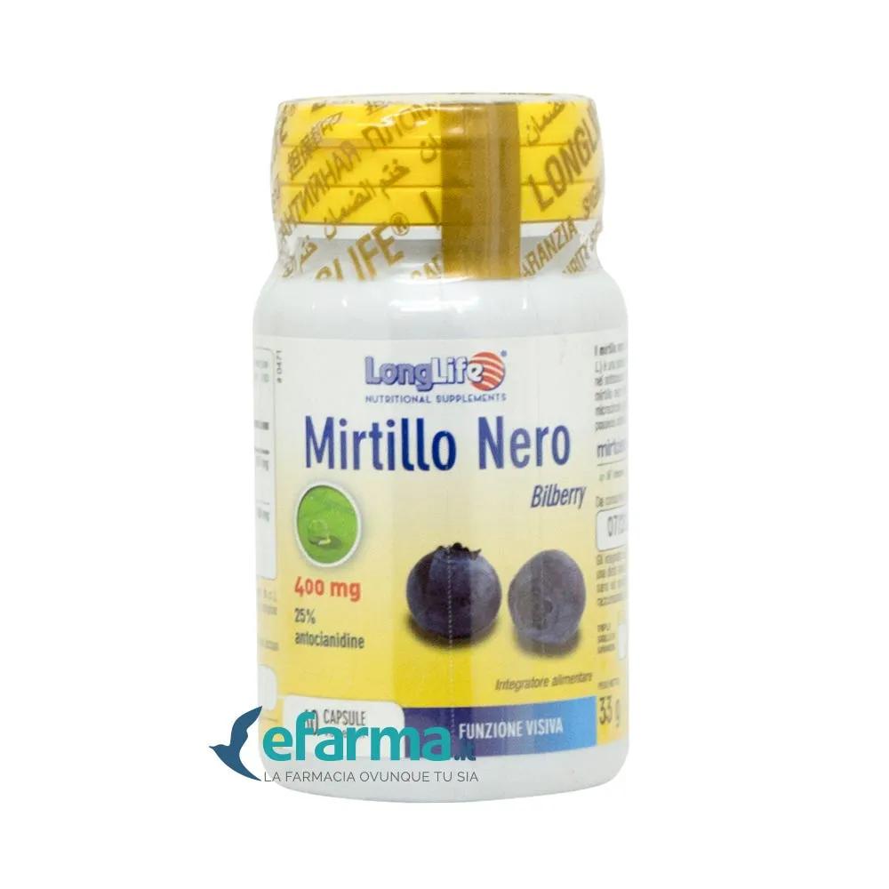 LongLife Mirtillo Nero Integratore Per la Vista 60 Capsule