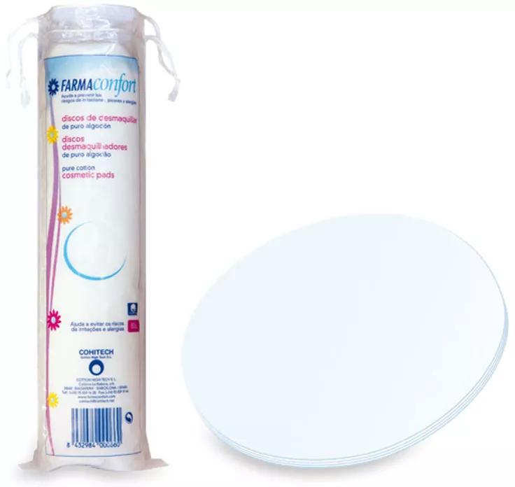 Farmaconfort Tampons Démaquillants en Coton 80 Unités