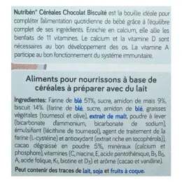 Nutriben 8 Céréales Chocolat Biscuité +12m  250g