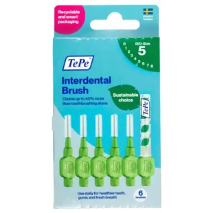 TePe Green Interdental Brush 0.8mm 6 pcs