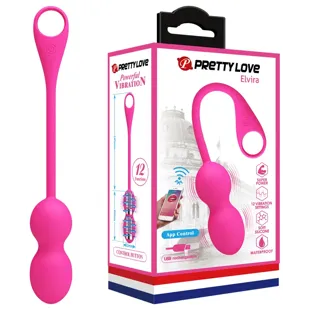 Pretty Love Elvira Rechargeable Vibrator Long Distance App Fuchsia