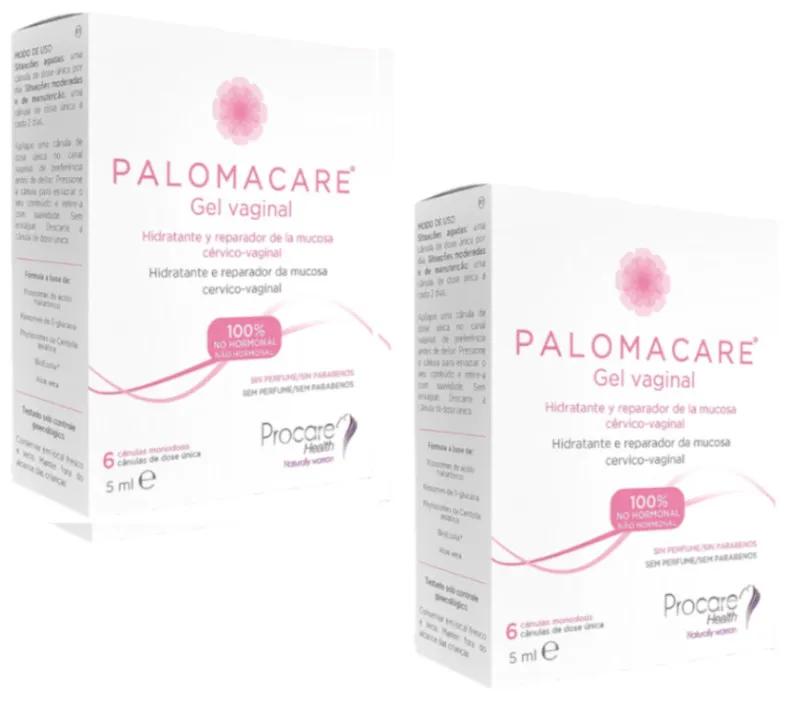 Palomacare Vaginale vochtinbrengende en herstellende gel 12 eenheden x 5 ml