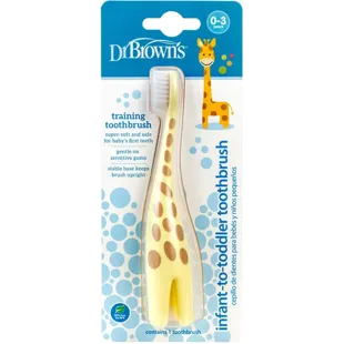 DrBrown´s Baby and Children Toothbrush 0-3m Yellow 1 pc