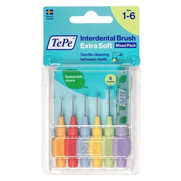 TePe Cepillos Interdantales Extra Flexible Variado 6 unidades