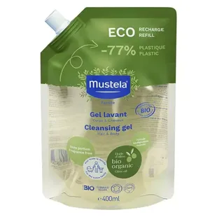 Mustela Bain & Toilette Gel Detergente Ricarica Bio 400ml