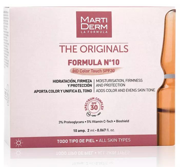 Martiderm The Originals Fórmula N10 HD Cor Touch SPF30 10 Ampolas