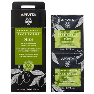 Apivita Express Beauty intensive Exfoliating cream with olive 2x8ml