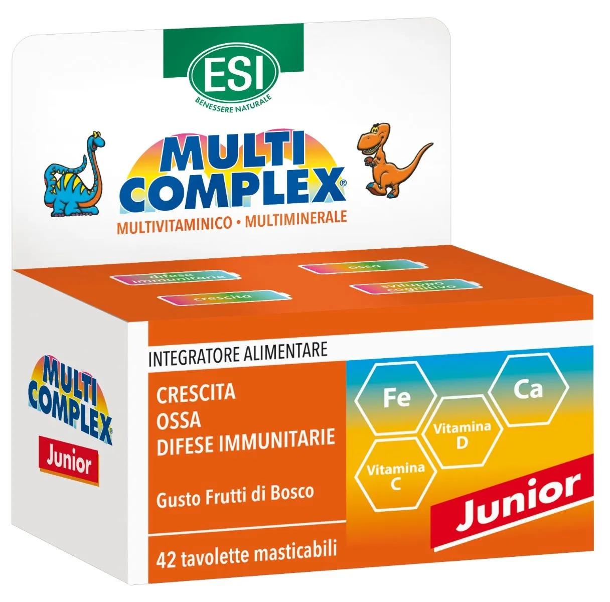 Esi Multicomplex Junior Integratore Vitamine e Sali Minerali 42 Dinosauri Masticabili