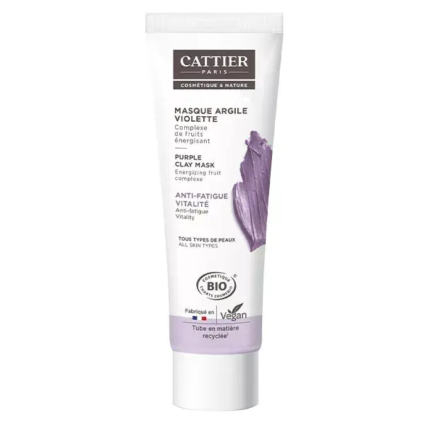 Cattier Violet Clay Organic Energizing Fruit Complex Mask 100ml
