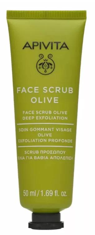 Apivita Tiefenpeeling-Gesichtscreme mit Olivenöl 50ml