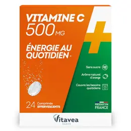 Vitavea Vitamine C 500mg Energie au quotidien 24 comprimés effervescents