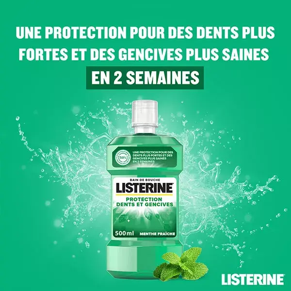 Listerine Dents & Gencives Bain de Bouche Quotidien Protection 500ml