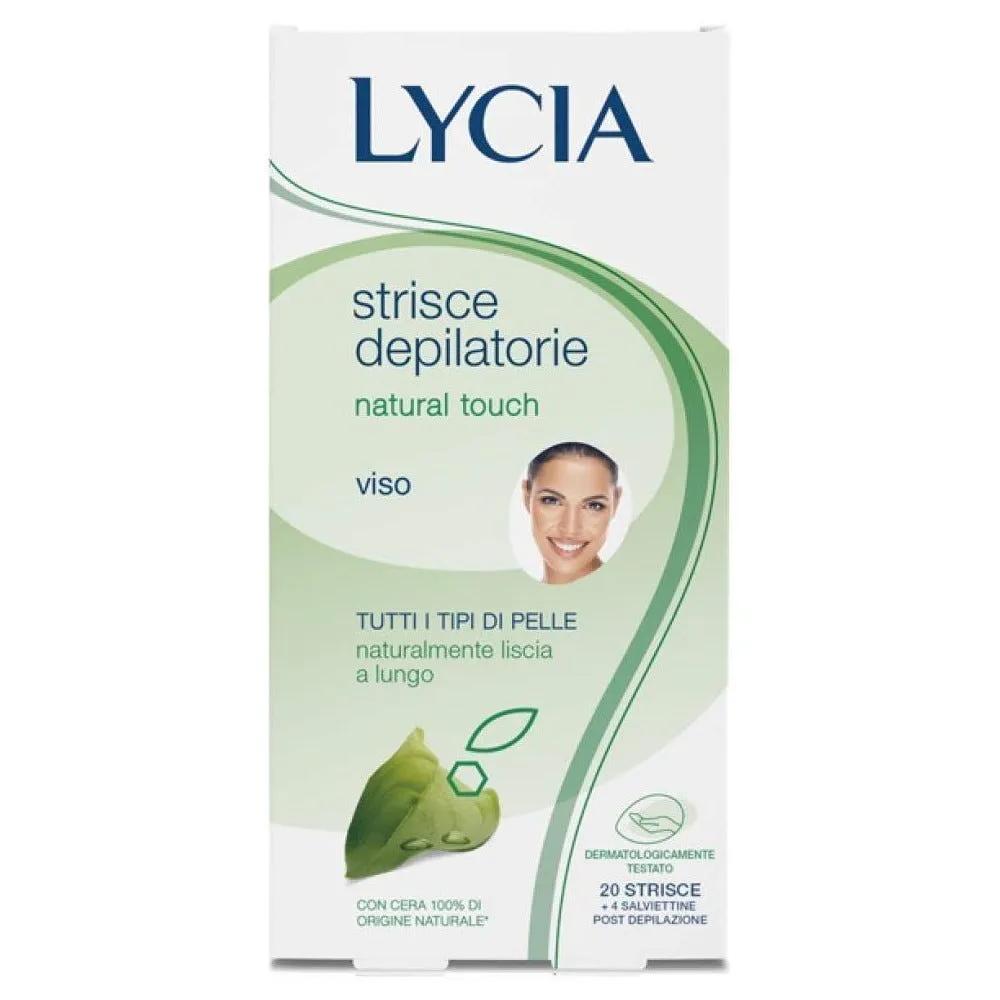 Lycia Natural Touch Strisce Depilatorie Viso Con Cera Naturale 12 Strisce