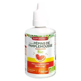 Superdiet Extrait de Pépins de Pamplemousse Concentré 1000mg Bio 50ml