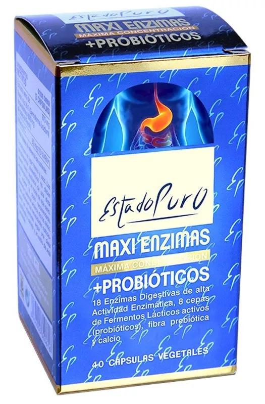 Estado Puro Maxi Enzimas con Probióticos 40 Cápsulas