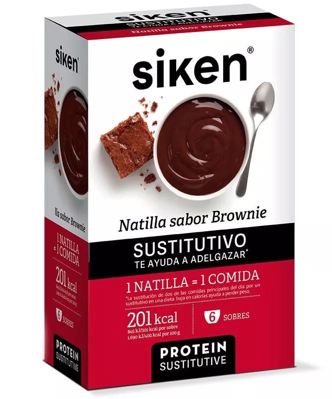 Siken Natillas Brownie 6 Saquetas