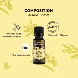 Biofloral 23 Olive Olivier Granules Bio Fleur De Bach Granules 19,5 Gr