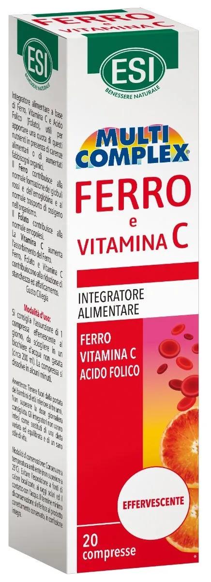 Esi MultiComplex Ferro e Vitamina C Integratore 20 compresse