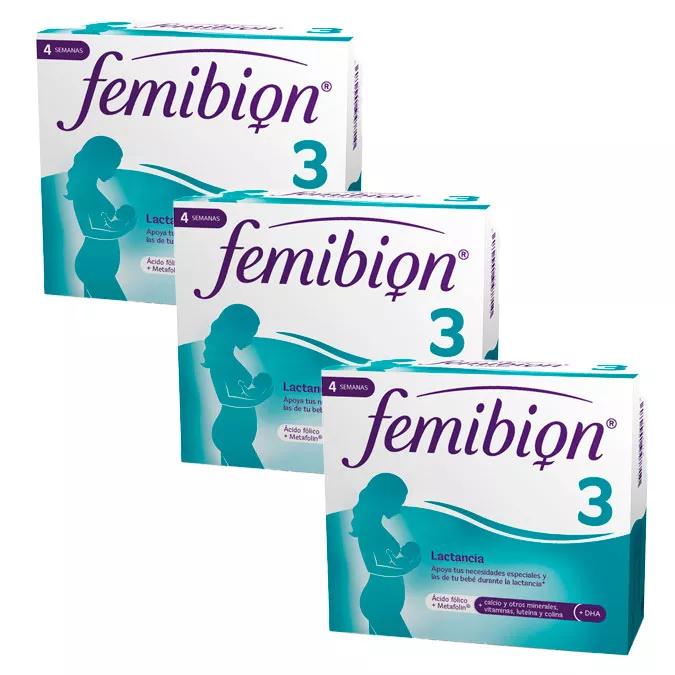 Femibion 3 Lactancia Ácido Fólico 3x28 Cápsulas y Comprimidos