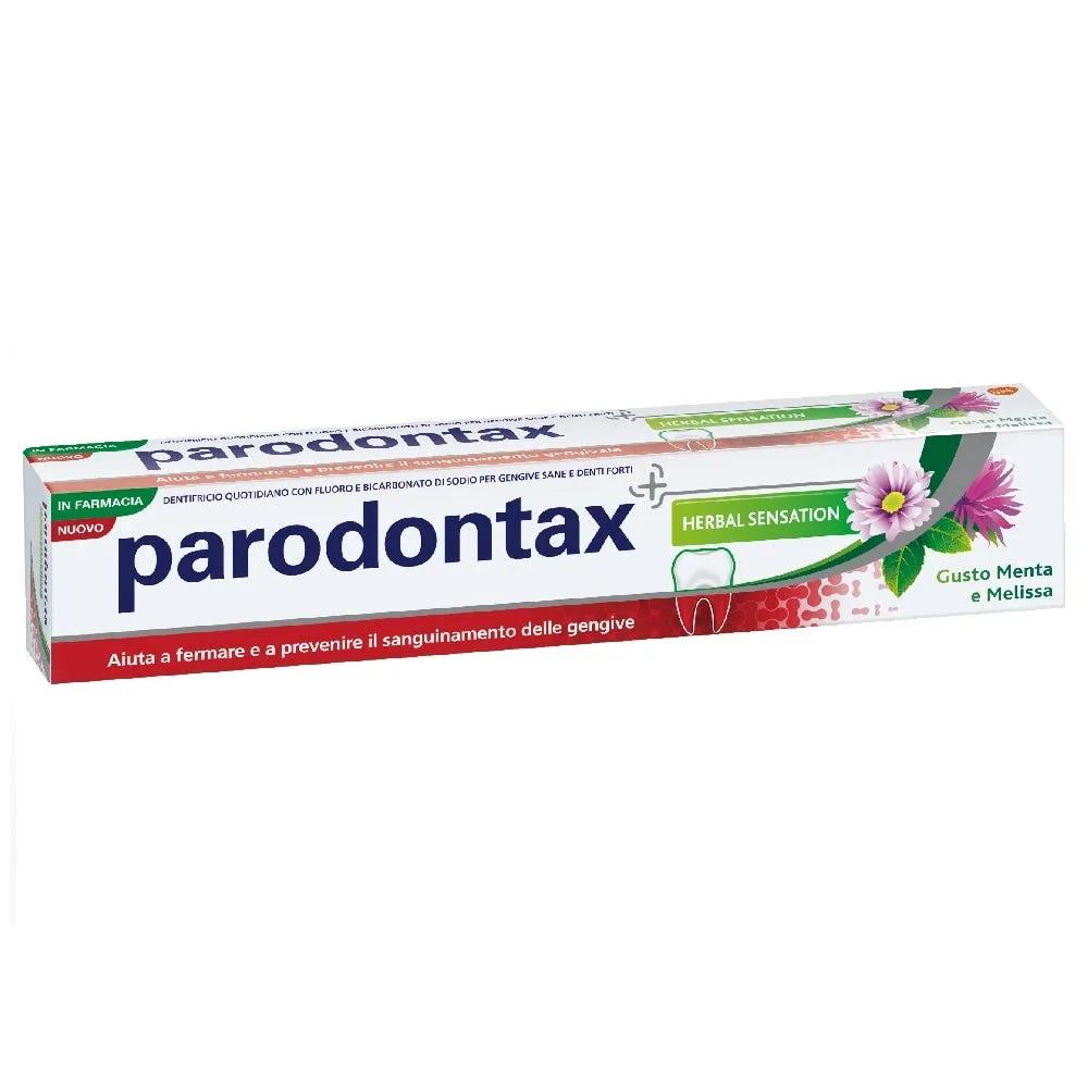 Parodontax Dentifricio Herbal Sensation con Bicarbonato di Sodio Gusto Menta Melissa 75 ml