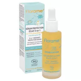 Florame Hydratation Sérum Protection Éclat 3-en-1 Bio 30ml