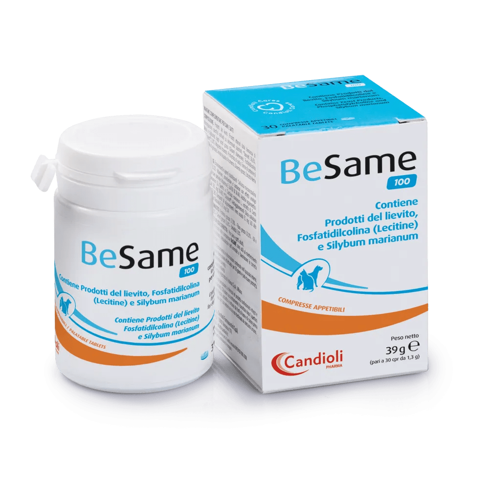 Besame 100mg Integratore Epatico Cani e Gatti 30 Compresse Appetibili