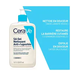 CeraVe SA Gel Nettoyant Anti-Rugosités 473ml