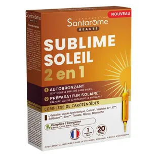 Santarome - sublime Soleil - Autoabbronzante e protezione solare - 20 fiale